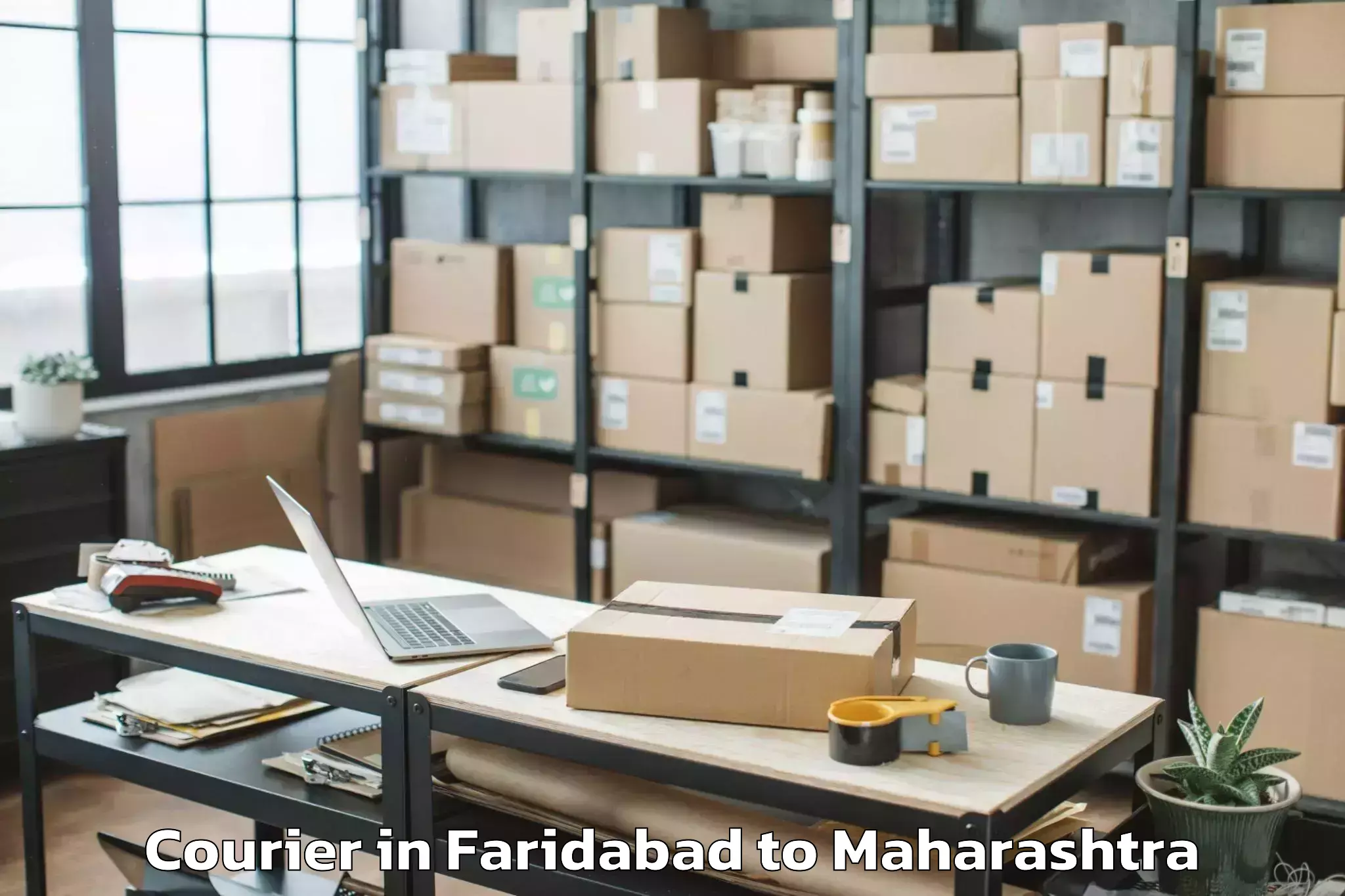 Get Faridabad to Pusad Courier